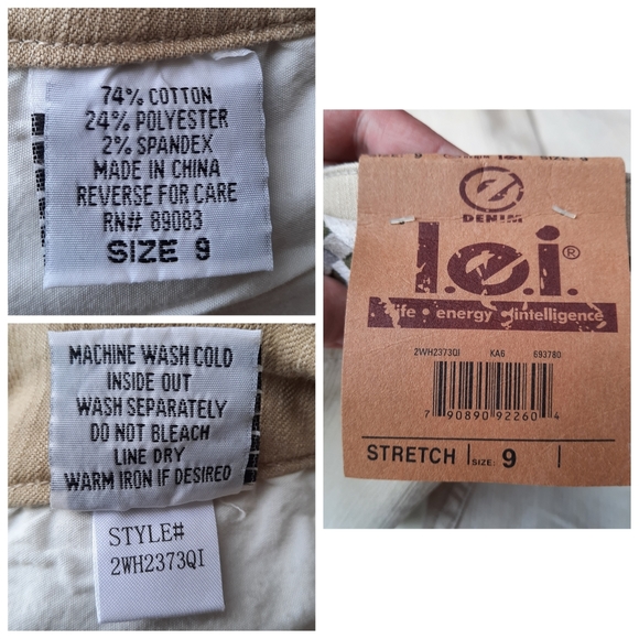 Lei Vintage Y2K Pants Mid Rise Flare Bootcut Mallcore Braided Belt NEW - Picture 10 of 10